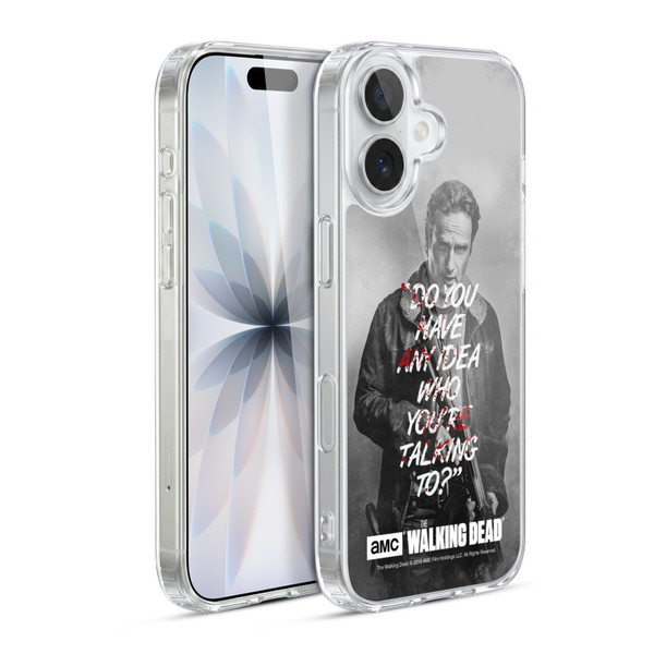 AMC The Walking Dead Quotes Rick Talk Soft Gel Case for Apple iPhone 17