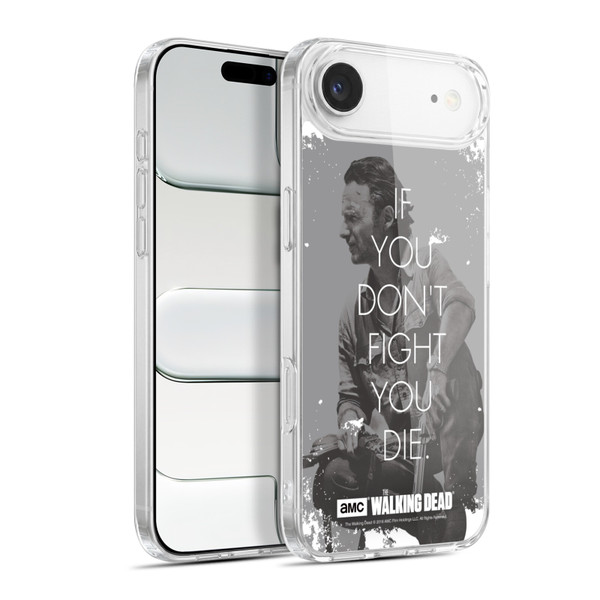 AMC The Walking Dead Quotes Rick Fight Soft Gel Case for Apple iPhone 17 Air