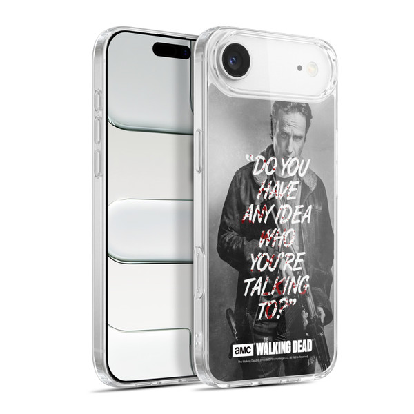 AMC The Walking Dead Quotes Rick Talk Soft Gel Case for Apple iPhone 17 Air