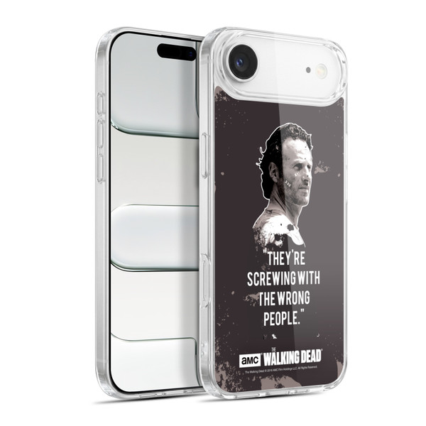 AMC The Walking Dead Quotes Rick Trap Soft Gel Case for Apple iPhone 17 Air