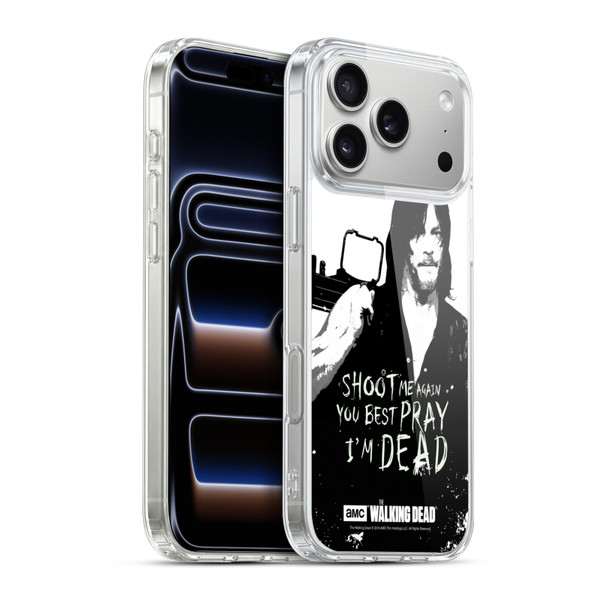 AMC The Walking Dead Quotes Daryl Shoot Soft Gel Case for Apple iPhone 17 Pro Max