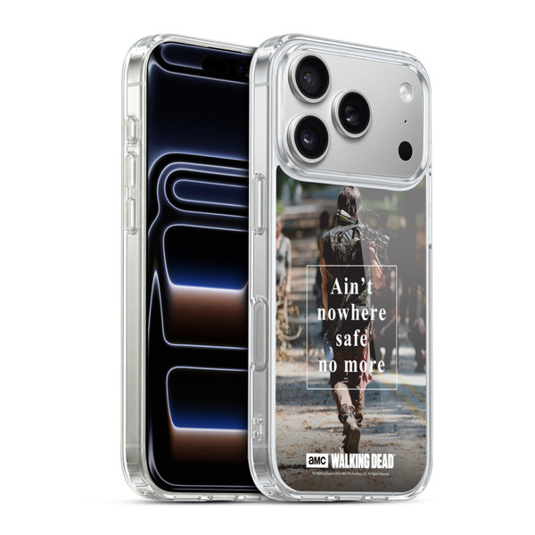 AMC The Walking Dead Quotes Daryl Nowhere Safe Soft Gel Case for Apple iPhone 17 Pro