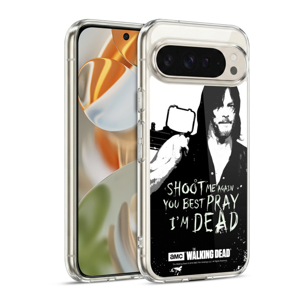 AMC The Walking Dead Quotes Daryl Shoot Soft Gel Case for Google Pixel 9 / Pixel 9 Pro
