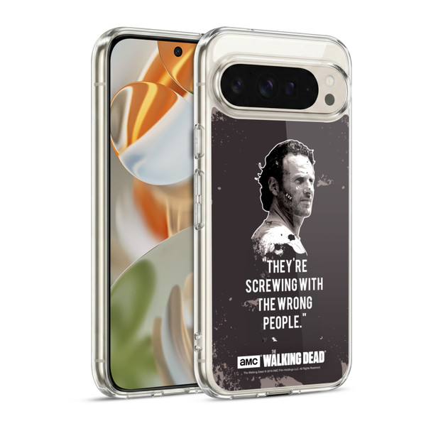 AMC The Walking Dead Quotes Rick Trap Soft Gel Case for Google Pixel 9 / Pixel 9 Pro