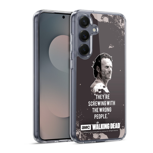 AMC The Walking Dead Quotes Rick Trap Soft Gel Case for Samsung Galaxy S25 & MagSafe