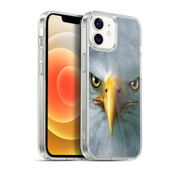 Vincent Hie Big Face Animals Eagle Soft Gel Case for Apple iPhone 12 / iPhone 12 Pro & MagSafe