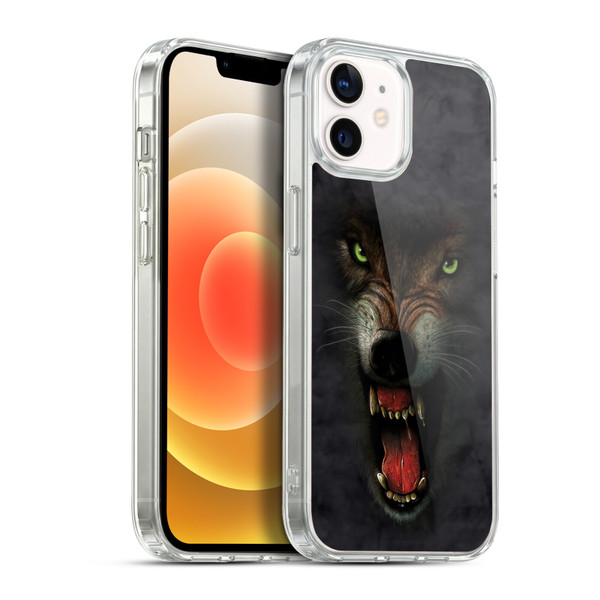Vincent Hie Big Face Animals Wolf Soft Gel Case for Apple iPhone 12 / iPhone 12 Pro & MagSafe