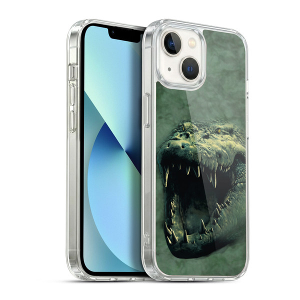 Vincent Hie Big Face Animals Alligator Soft Gel Case for Apple iPhone 13