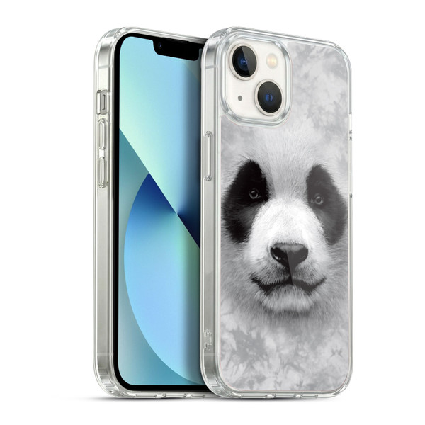 Vincent Hie Big Face Animals Panda Soft Gel Case for Apple iPhone 13