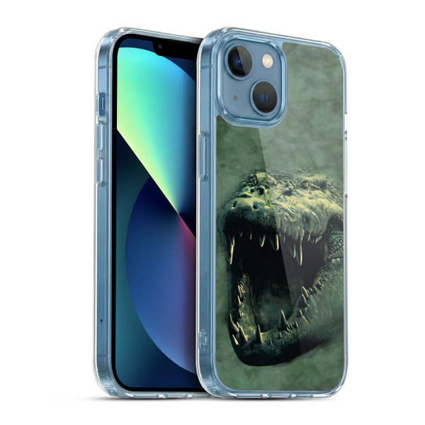Vincent Hie Big Face Animals Alligator Soft Gel Case for Apple iPhone 13 Mini & MagSafe