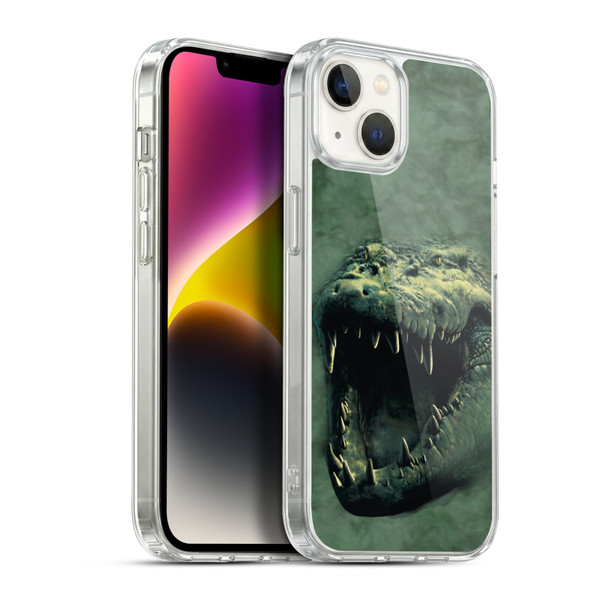 Vincent Hie Big Face Animals Alligator Soft Gel Case for Apple iPhone 14 Plus & MagSafe
