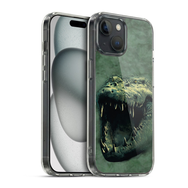 Vincent Hie Big Face Animals Alligator Soft Gel Case for Apple iPhone 15 & MagSafe