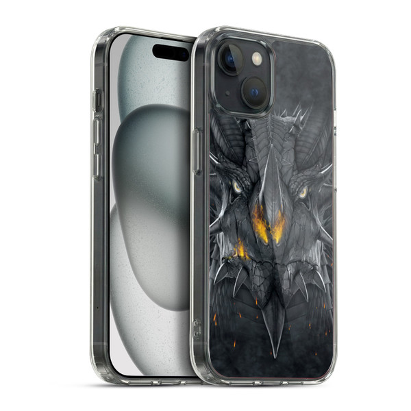 Vincent Hie Big Face Animals Dragon Soft Gel Case for Apple iPhone 15 Plus & MagSafe
