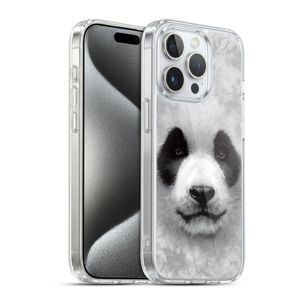 Vincent Hie Big Face Animals Panda Soft Gel Case for Apple iPhone 15 Pro & MagSafe