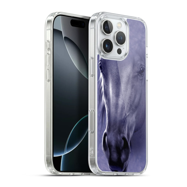 Vincent Hie Big Face Animals Horse Soft Gel Case for Apple iPhone 16 Pro Max & MagSafe