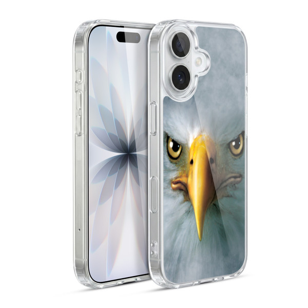 Vincent Hie Big Face Animals Eagle Soft Gel Case for Apple iPhone 17