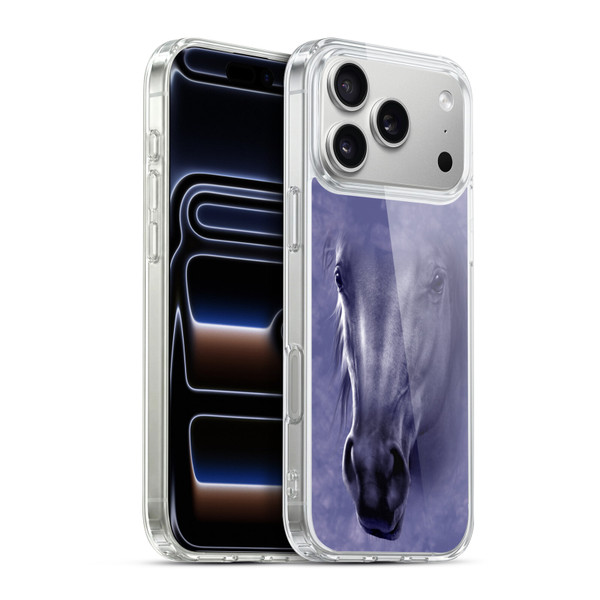 Vincent Hie Big Face Animals Horse Soft Gel Case for Apple iPhone 17 Pro Max