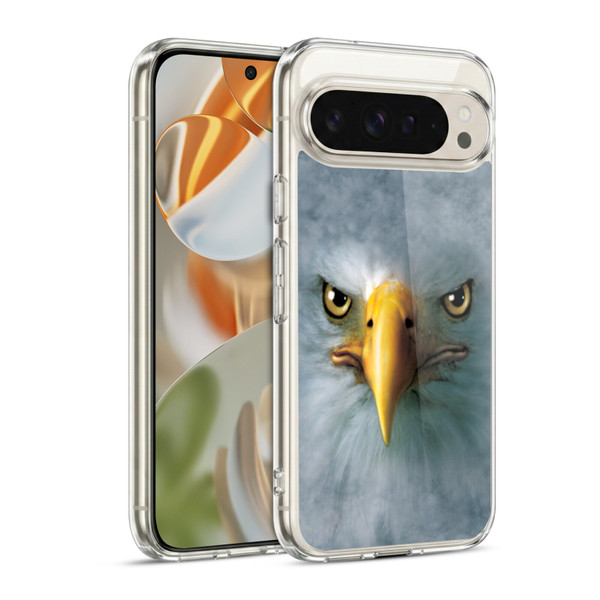 Vincent Hie Big Face Animals Eagle Soft Gel Case for Google Pixel 9 / Pixel 9 Pro