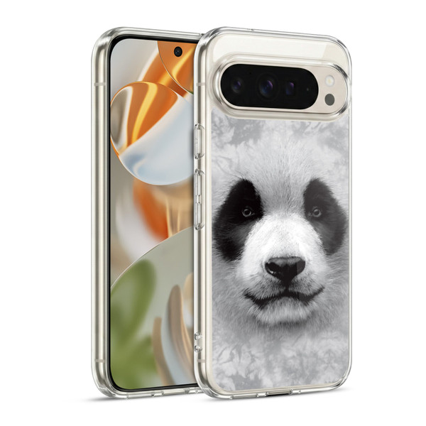 Vincent Hie Big Face Animals Panda Soft Gel Case for Google Pixel 9 / Pixel 9 Pro