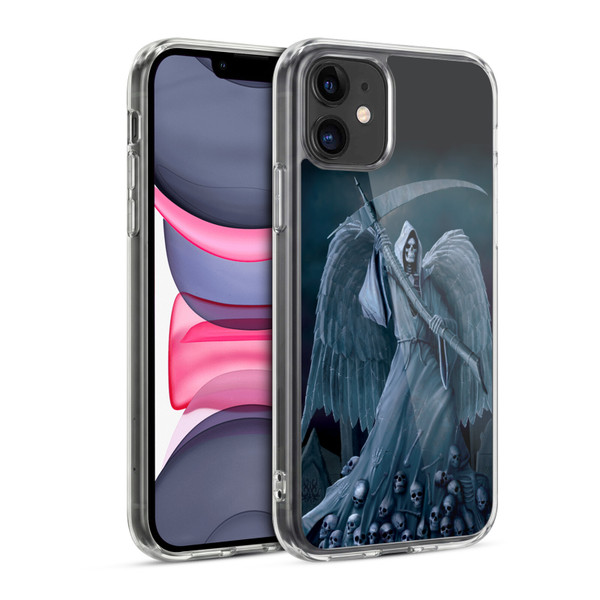 Vincent Hie Skulls Death On A Hold Soft Gel Case for Apple iPhone 11