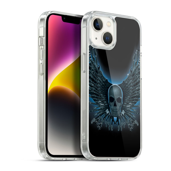 Vincent Hie Skulls Strings Soft Gel Case for Apple iPhone 14 Plus & MagSafe