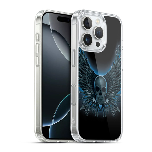 Vincent Hie Skulls Strings Soft Gel Case for Apple iPhone 16 Pro & MagSafe