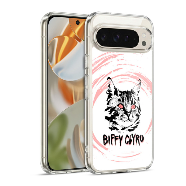 Biffy Clyro Graphics Cat Soft Gel Case for Google Pixel 9 / Pixel 9 Pro