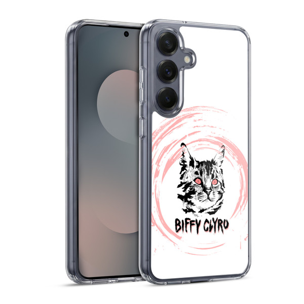 Biffy Clyro Graphics Cat Soft Gel Case for Samsung Galaxy S25 & MagSafe