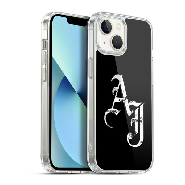WWE Aj Styles Grunge Initials Soft Gel Case for Apple iPhone 13