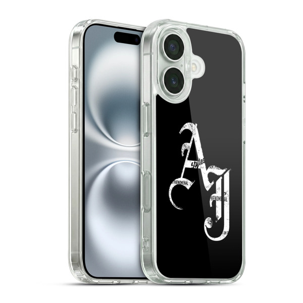 WWE Aj Styles Grunge Initials Soft Gel Case for Apple iPhone 16 & MagSafe