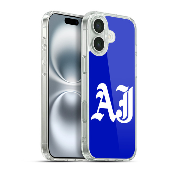 WWE Aj Styles Initials Soft Gel Case for Apple iPhone 16 Plus & MagSafe