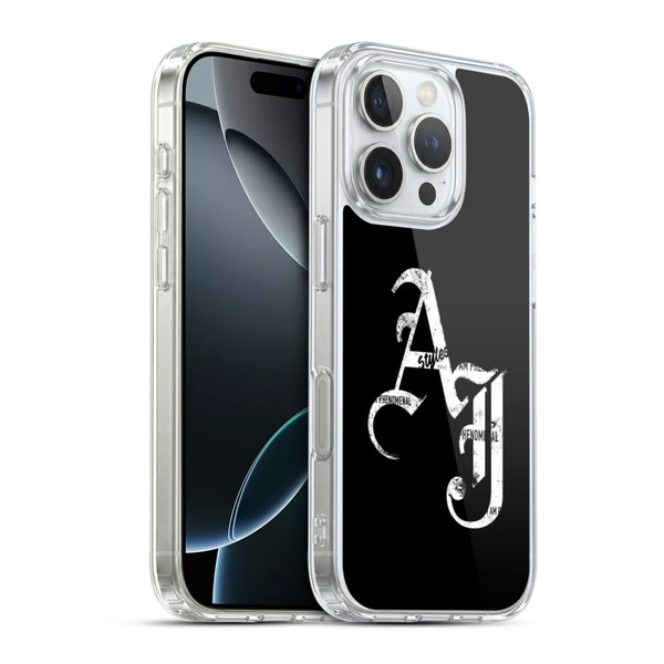 WWE Aj Styles Grunge Initials Soft Gel Case for Apple iPhone 16 Pro & MagSafe