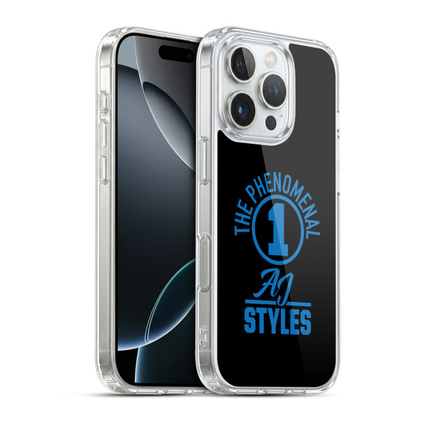 WWE Aj Styles The Phenomenal One Soft Gel Case for Apple iPhone 16 Pro & MagSafe