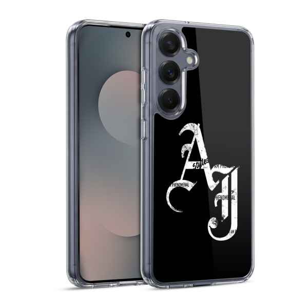 WWE Aj Styles Grunge Initials Soft Gel Case for Samsung Galaxy S25 & MagSafe