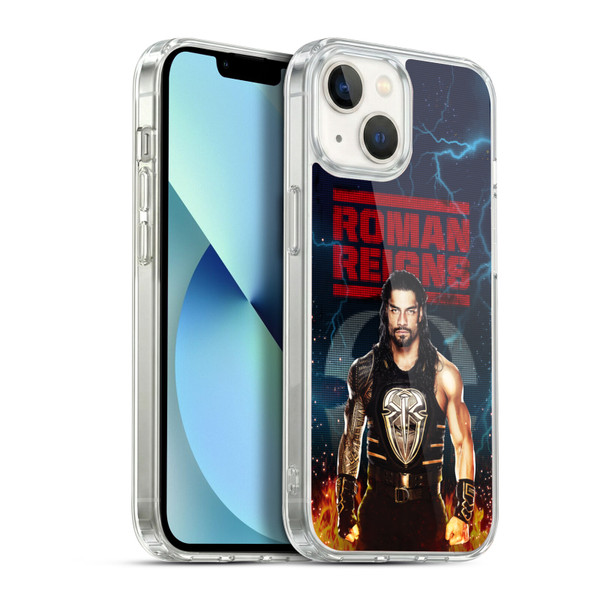 WWE 2017 Roman Reigns LED Image Soft Gel Case for Apple iPhone 13