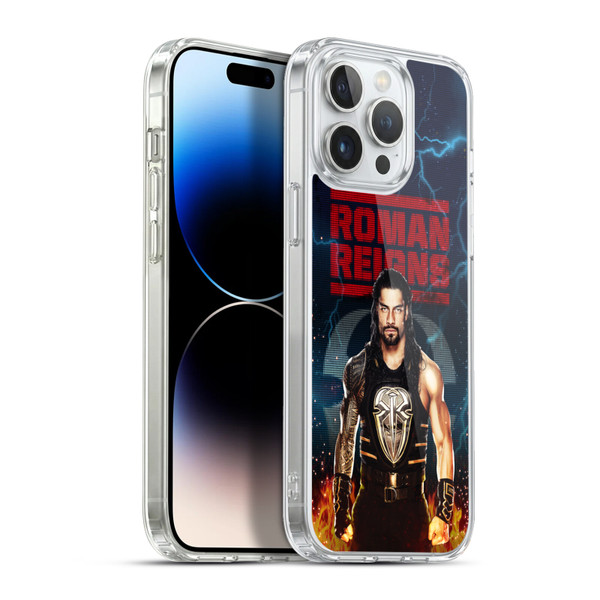WWE 2017 Roman Reigns LED Image Soft Gel Case for Apple iPhone 13 Pro Max & MagSafe