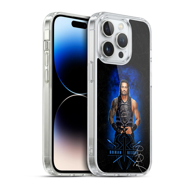 WWE 2017 Roman Reigns LED Image 2 Soft Gel Case for Apple iPhone 13 Pro & MagSafe