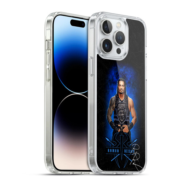 WWE 2017 Roman Reigns LED Image 2 Soft Gel Case for Apple iPhone 14 Pro Max & MagSafe