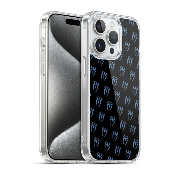 WWE 2017 Roman Reigns Pattern Soft Gel Case for Apple iPhone 15 Pro & MagSafe