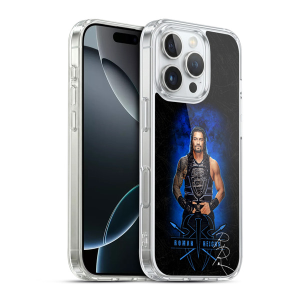 WWE 2017 Roman Reigns LED Image 2 Soft Gel Case for Apple iPhone 16 Pro & MagSafe