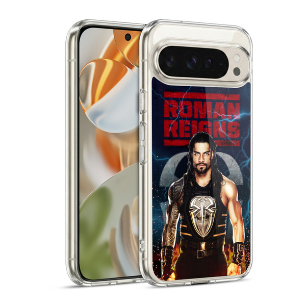 WWE 2017 Roman Reigns LED Image Soft Gel Case for Google Pixel 9 / Pixel 9 Pro
