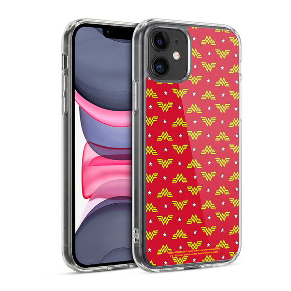 Wonder Woman 1984 Logo Art Retro Pattern Soft Gel Case for Apple iPhone 11