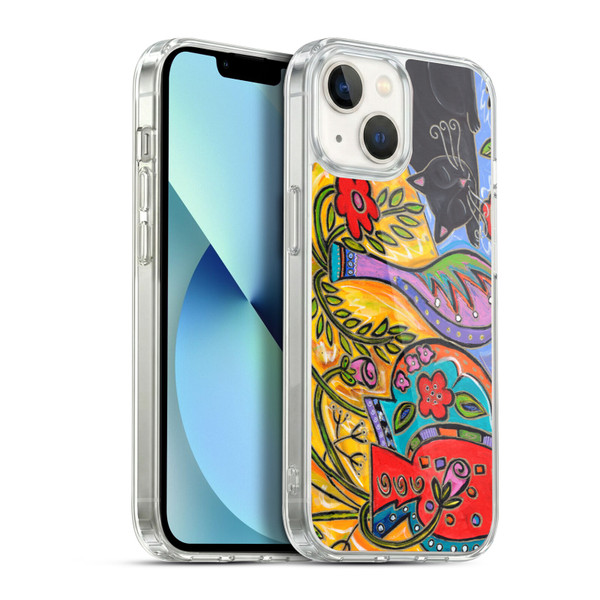 Wyanne Nature Flower Shop Catnap Soft Gel Case for Apple iPhone 13