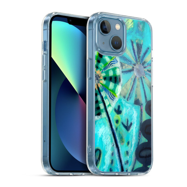 Wyanne Nature Retro Flowers Soft Gel Case for Apple iPhone 13 Mini & MagSafe