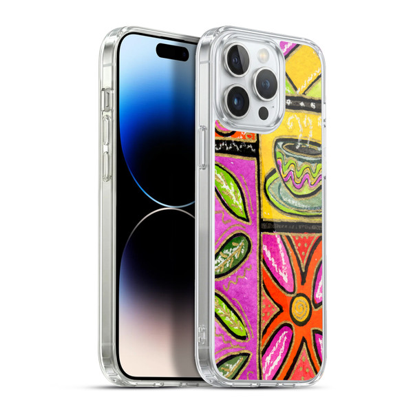 Wyanne Nature Happy Coffee & Flowers Soft Gel Case for Apple iPhone 13 Pro Max & MagSafe