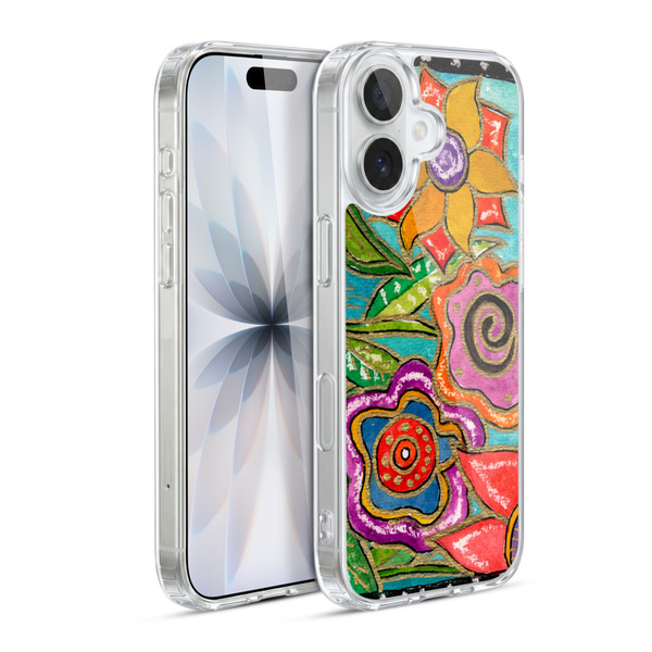 Wyanne Nature Funky Flower Garden Soft Gel Case for Apple iPhone 17
