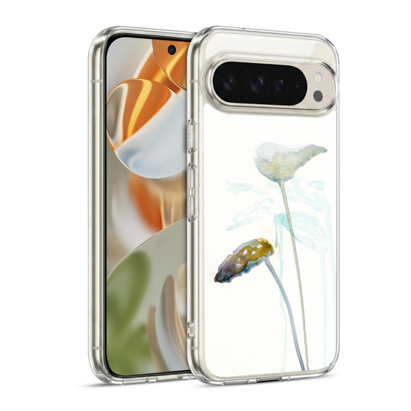 Wyanne Nature Green Botanical Watercolour Soft Gel Case for Google Pixel 9 / Pixel 9 Pro