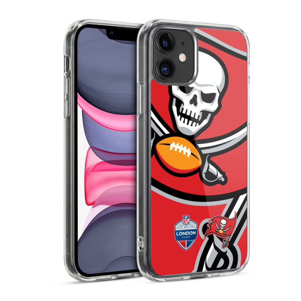 NFL 2019 London Games Oversized Buccaneers Soft Gel Case for Apple iPhone 11