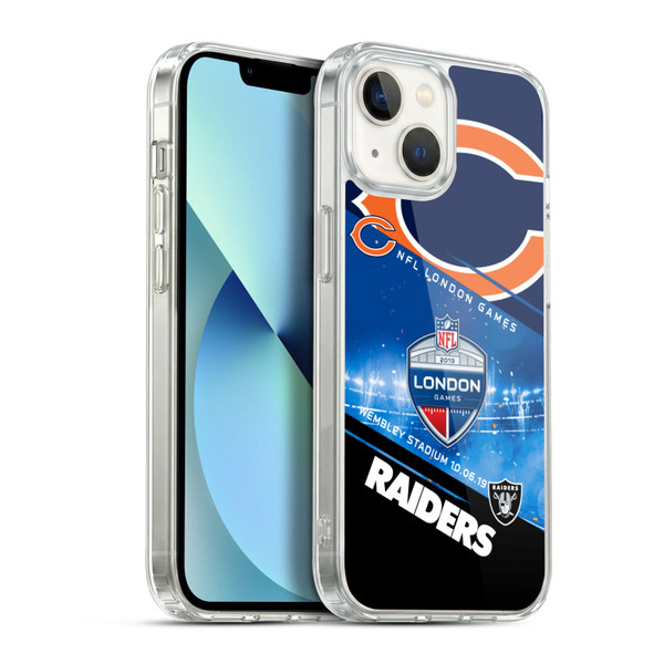 NFL 2019 London Games Bears VS. Raiders Soft Gel Case for Apple iPhone 13