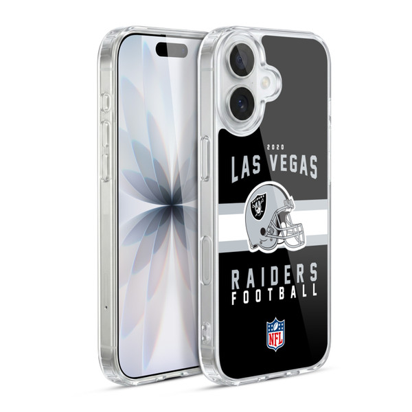NFL Las Vegas Raiders Graphics Helmet Typography Soft Gel Case for Apple iPhone 17